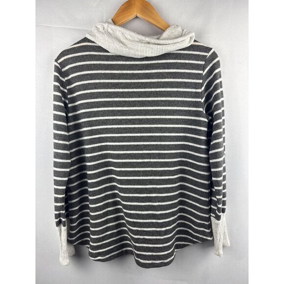 Pink Clover Womens Striped Cowl Neck Sweater Medium - Picture 3 of 3